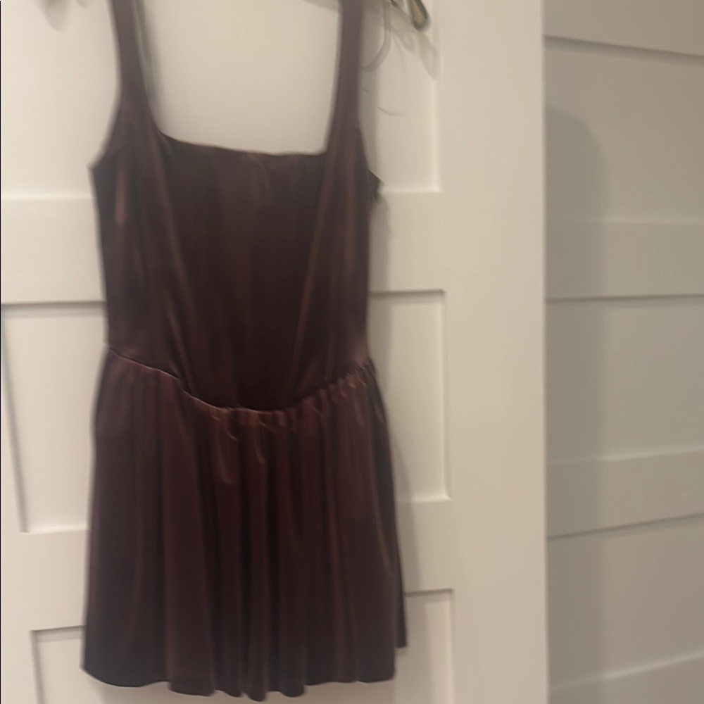 Elegant Brown velvet Dress